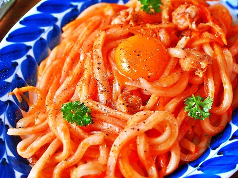 パパッと冷凍うどんdeナポリタン